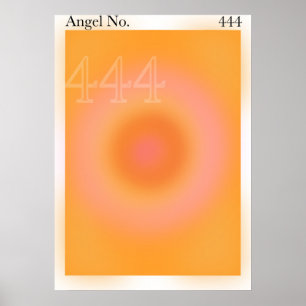 444 Engel-Nummer-Plakat Poster