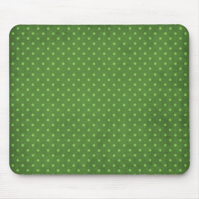 446_lilies GREEN COUNTRY PUNKTS PATTERN DOTS CI Mousepad (Vorne)