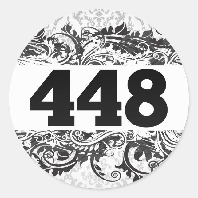 448 RUNDER AUFKLEBER (Vorderseite)