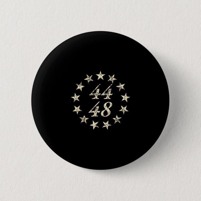 44-48 Barack Obama Für Präsident '28 2028 Vint Button (Vorderseite)