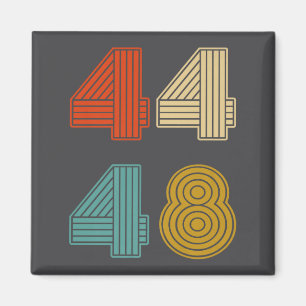 44 48 Obama 2028 Präsident Retro Vintage Premium T Magnet