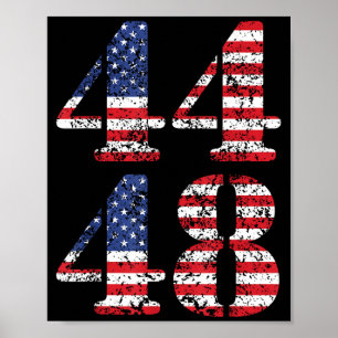 44-48 Obama Für Präsident '28 2028 4. Juli Poster