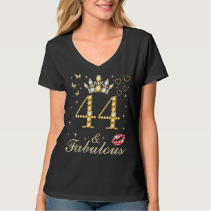 44 & fabulous 44. Geburtstag 44 Jahre alt und Fabu T-Shirt