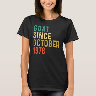 44. Geburtstag 44 Jahre alte Ziege seit Oktober 19 T-Shirt
