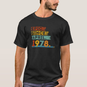 44. Geburtstag für 44 Jahre Epic seit April 1977 T-Shirt