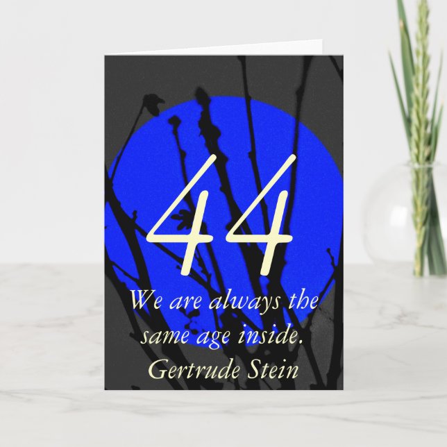 44. Geburtstag Karte (Vorderseite)