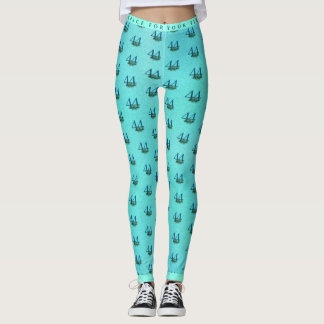 44. Geburtstag oder Jubiläum Pfauenmuster Leggings