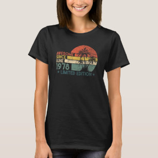 44 Geburtstag Phantastisch seit Juni 1978 T-Shirt