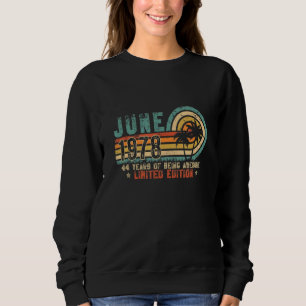 44. Geburtstag Vintag Juni 1978 Retro 44 Yrs Old B Sweatshirt