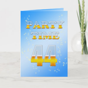 44. Geburtstagsfeier mit viel Bier Einladung