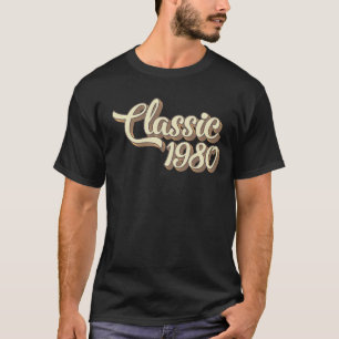 44. Geburtstagsgeschenk Klassiker 1980 44 Jahre al T-Shirt
