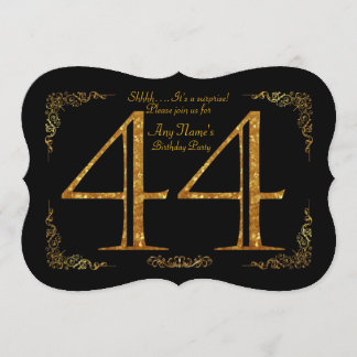 44. Geburtstagsparty 44., großartige Gatsby, schwa Einladung