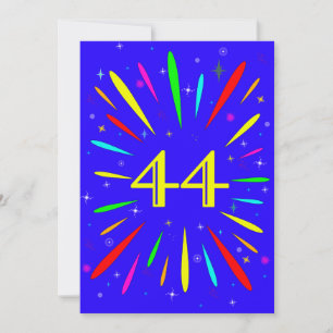 44. Geburtstagsparty Einladung Explosion