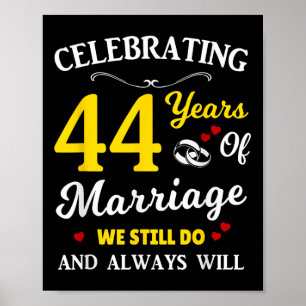 44. Hochzeitstag Poster
