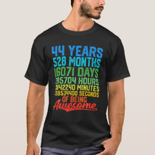 44 Jahre alt 44. Geburtstag Frauen Männer Vater Ma T-Shirt
