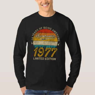 44 Jahre alt Tag 1977 Phantastisch seit 44. Geburt T-Shirt