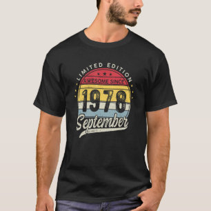 44 Jahre Alt Toll seit September 1978 44. Bi T-Shirt
