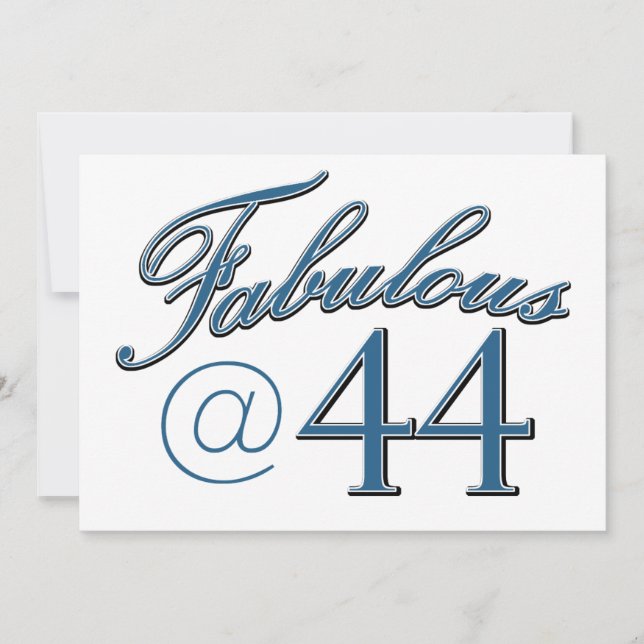 44 Jahre alte Geburtstagsdesigns (Vorderseite)