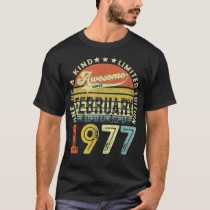 44 Jahre alte Geschenke Phantastisch seit Februar T-Shirt