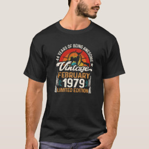 44 Jahre alte Hirschjagdjäger Februar 1979 44 t T-Shirt