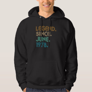 44 Jahre alte Legende Seit Juni 1978 44. Hoodie