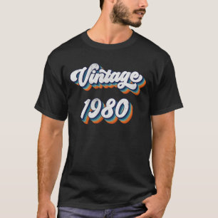 44 Jahre altes Geschenk Männer Frauen Vintage 1980 T-Shirt