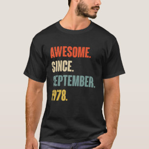 44 Jahre Phantastisch seit September T-Shirt