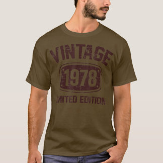 44 Jahre Vintag 1978 Limited Edition 44. Bir T-Shirt