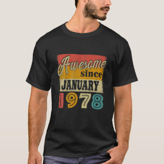 44 Tagesdekorationen Phantastisch seit Januar 1978 T-Shirt