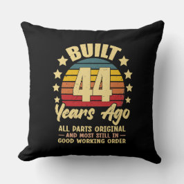 44 Years Ago All Parts Original 44th Birthday  Kissen