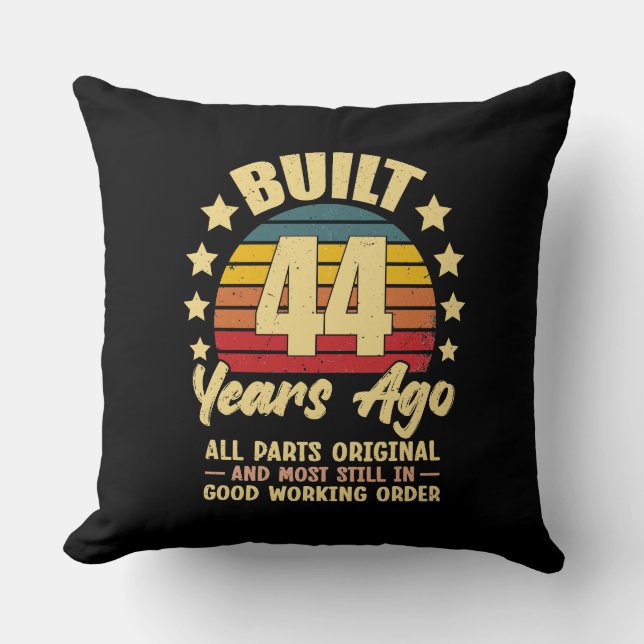 44 Years Ago All Parts Original 44th Birthday  Kissen (Vorderseite)