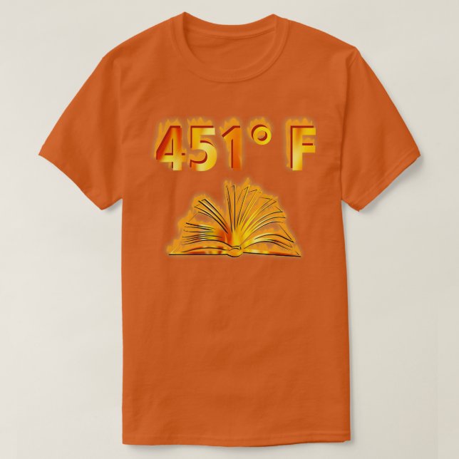 451 Fahrenheit langer Sieb T-Shirt (Design vorne)