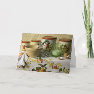 4558 Kitchen Canisters Muttertagskarte Karte