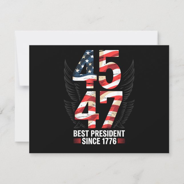 45 47 Bester Präsident seit 1776 Patriotisch (Vorderseite)