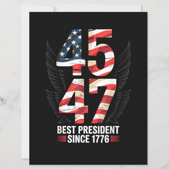 45 47 Bester Präsident seit 1776 Patriotisch (Vorderseite)