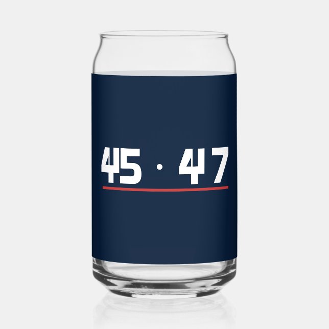 45 47 Classics Navy Rot Zwei-Seitige Dose Dosenglas (Rückseite)