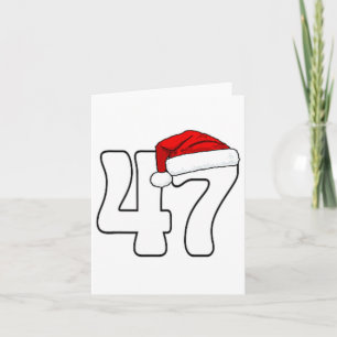 45 47 Donald Trump 2024 American Flag Weihnachtsma Karte