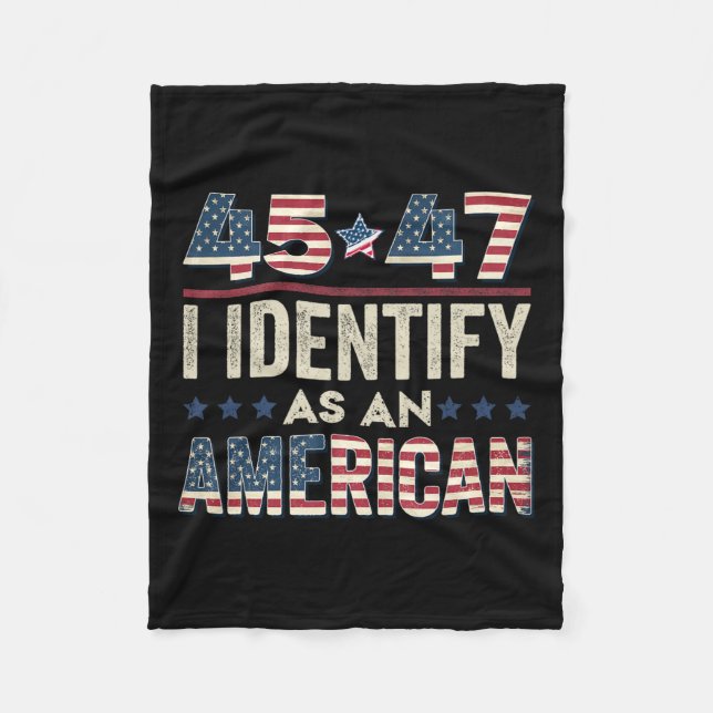 45 47 Ich bezeichne ihn als amerikanischen Präside Fleecedecke (Vorderseite)