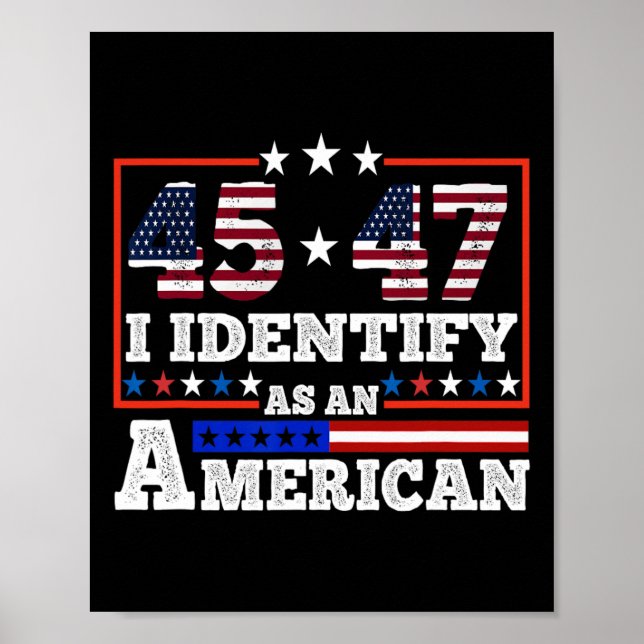 45 47 Ich bezeichne ihn als amerikanischen Trump 2 Poster (Vorne)