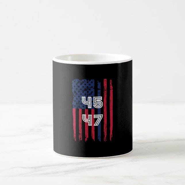 45 47 ist zurück, wird wieder lustige Trump Kaffeetasse (Mittel)