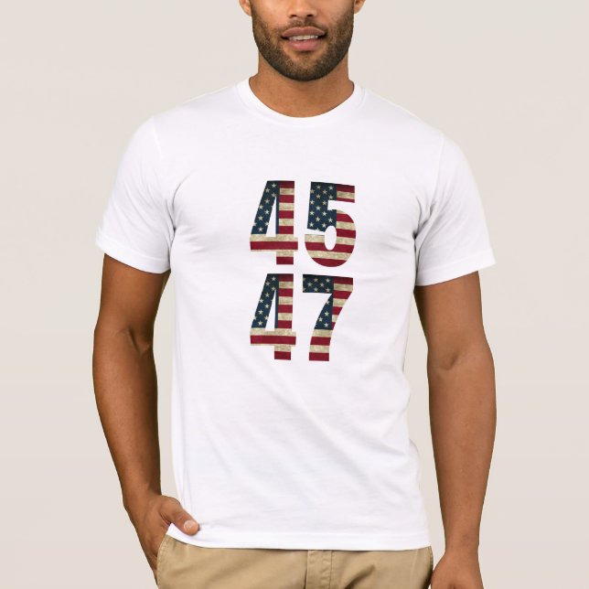 🇺 🇸 45 - 47 Patriotischer T - Shirt 🇺 🇸 (Vorderseite)