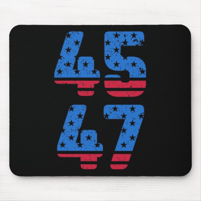 45 47 Trump 2024 Jesus ist mein Retter Trump ist m Mousepad (Vorne)