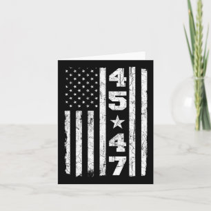 45 47 Trump Vintag US-Flagge 2024 Präsident Electi Karte