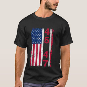 45 47 Trump Vintag US-Flagge 2025 Präsident Donald T-Shirt