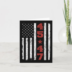 45 47 Trump Vintag US-Flagge 2025 Präsident Electi Karte