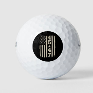 45 47 Trump Vintag USA Flag 47. Präsident Golfball