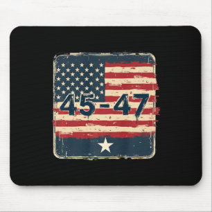 45 47 Trump Vintage Flagge der USA Mousepad