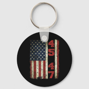 45 47 Trump Vintage USA-Flagge 2025 Präsident Wähl Schlüsselanhänger
