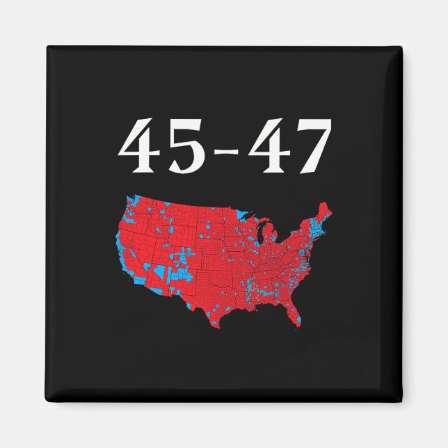 45 47 Trump Wahlplan 2024 Magnet (Vorne)