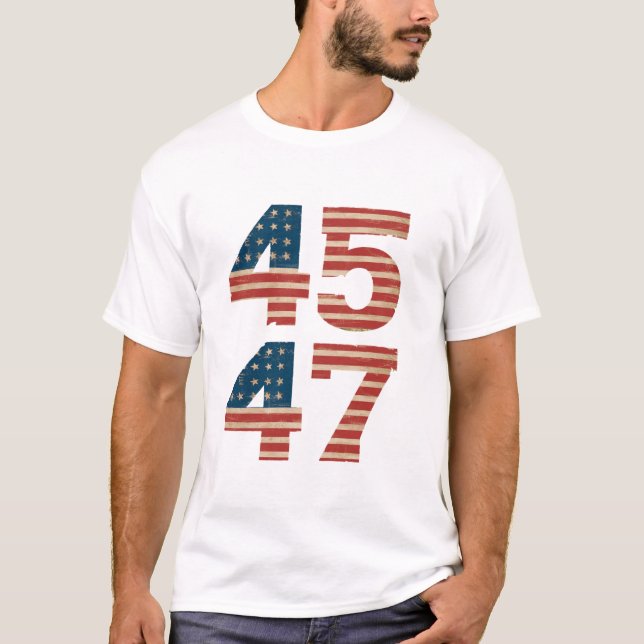 45 47 US Flag T-Shirt (Vorderseite)